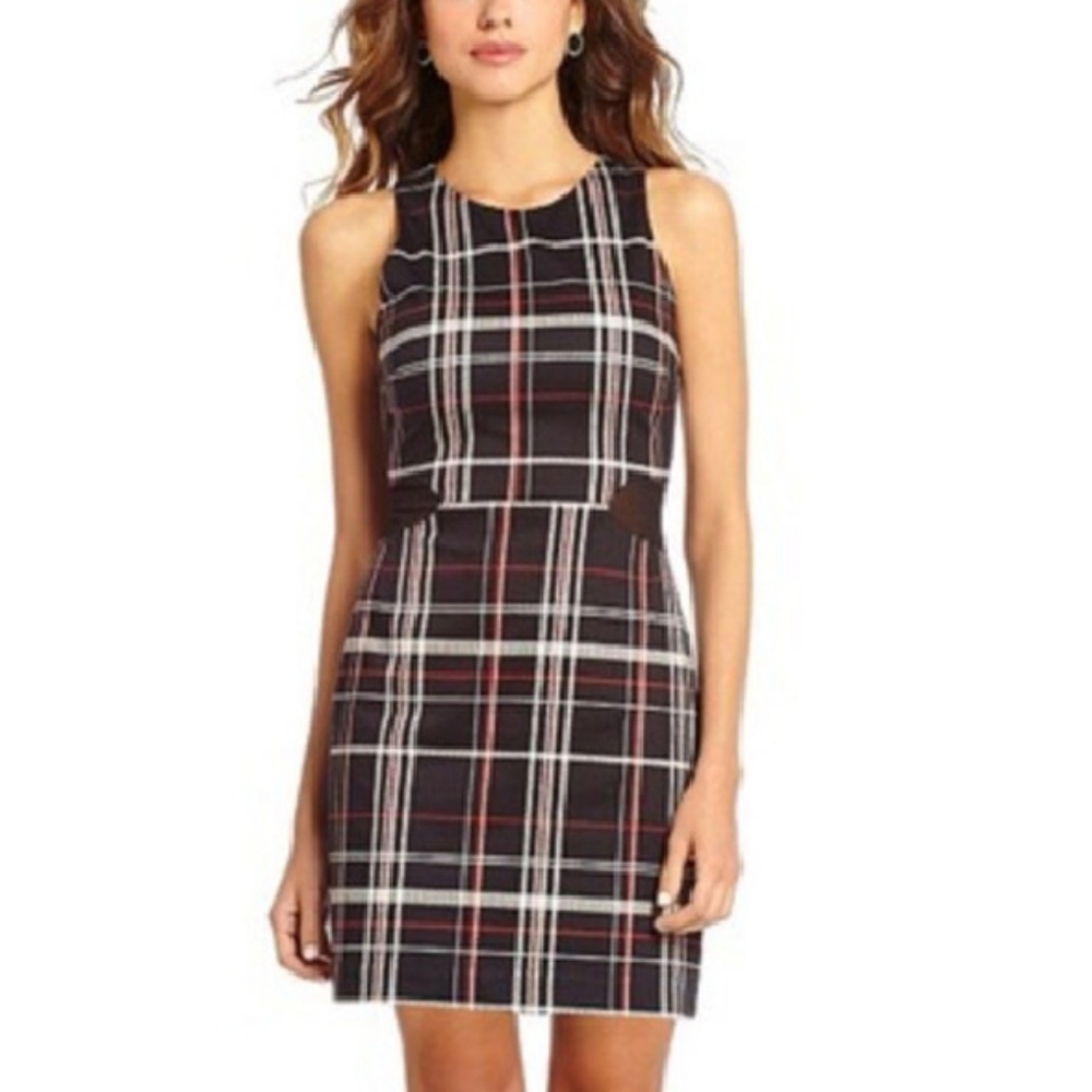 GIANNI BINI sleeveless plaid dress 💖